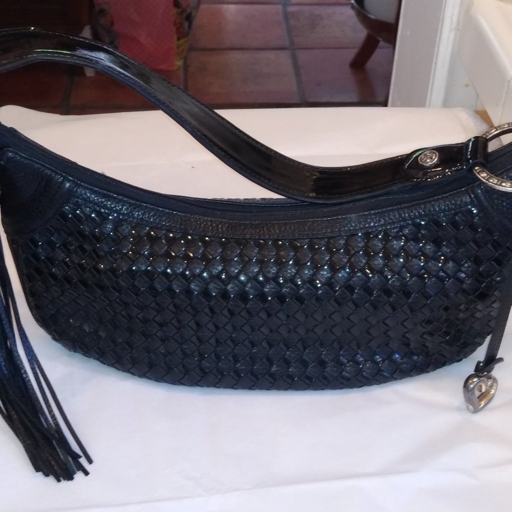 Brighton Woven Leather Handbag